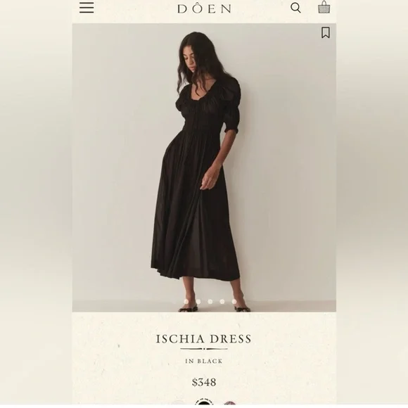 Doen Ischia Dress in Deep Black - www.toquedesaborminas.com.br Doen Ischia Dress in Deep Black - www.toquedesaborminas.com.br